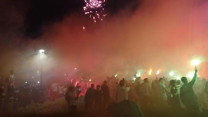 Bursaspor, 62’nci yılını meşalelerle kutladı