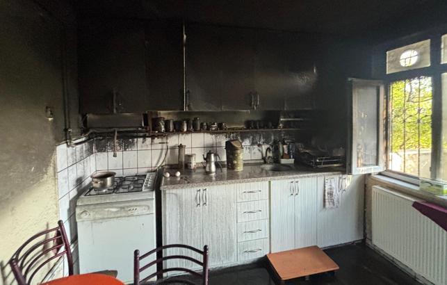 Isparta'da ev yangını