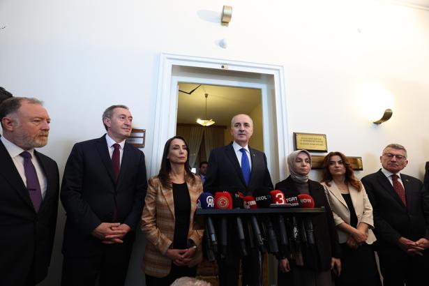 TBMM Başkanı Kurtulmuş, DEM Parti’yi ziyaret etti (2)