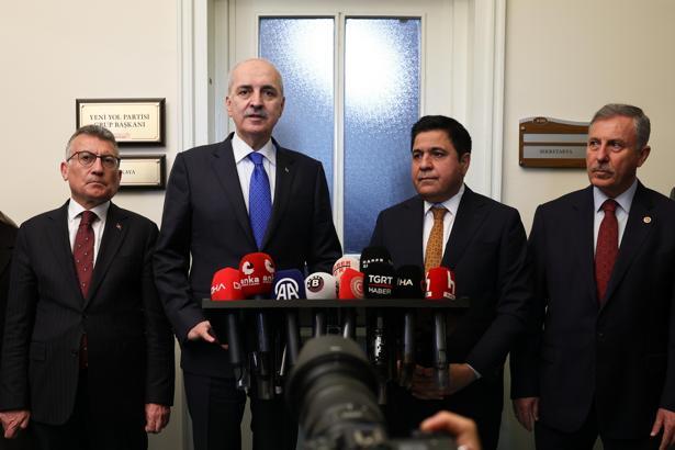 TBMM Başkanı Kurtulmuş, Yeni Yol grubunu ziyaret etti (3)