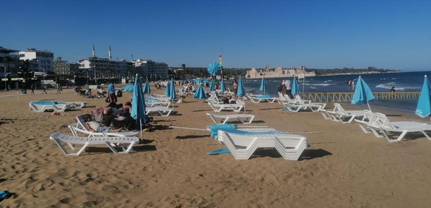 Mersin plajları bayrama hazır