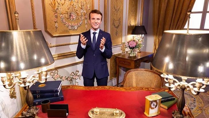Macron'un bal mumu heykeli çalındı