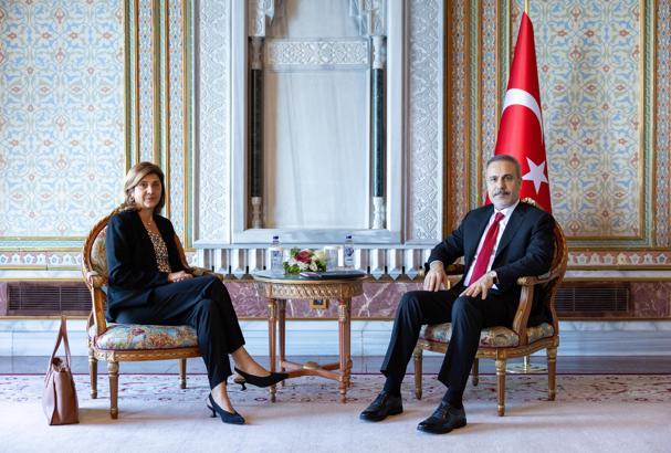 Bakan Fidan, BM Genel Sekreteri'nin Kıbrıs Temsilcisi Holguín'i kabul etti