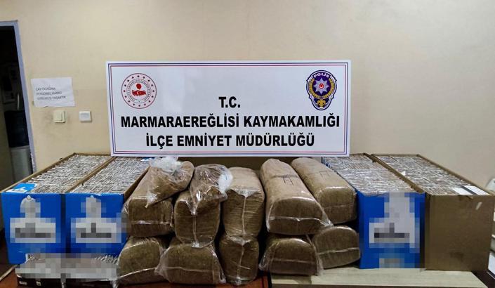 Tekirdağ'da 273 bin 600  makaron ele geçirildi