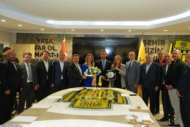 CHP heyetinden, MKE Ankaragücü'ne ziyaret