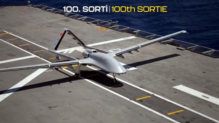 Bayraktar TB3, TCG Anadolu'da 100'üncü sortisini tamamladı