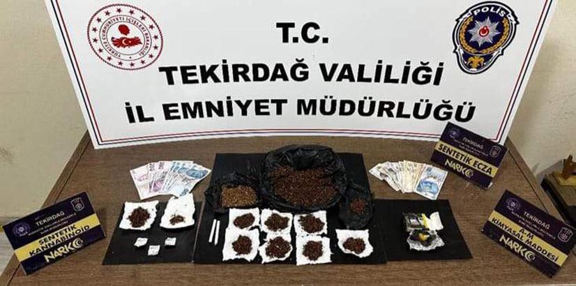 Tekirdağ'da uyuşturucu operasyonunda 9 tutuklama