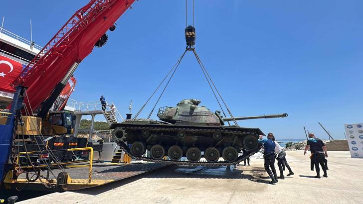 Saros Körfezi'ne tank batırıldı / Ek fotoğraflar