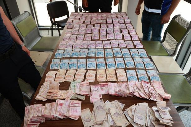 Dilencinin üzerinden 20 bin TL çıktı