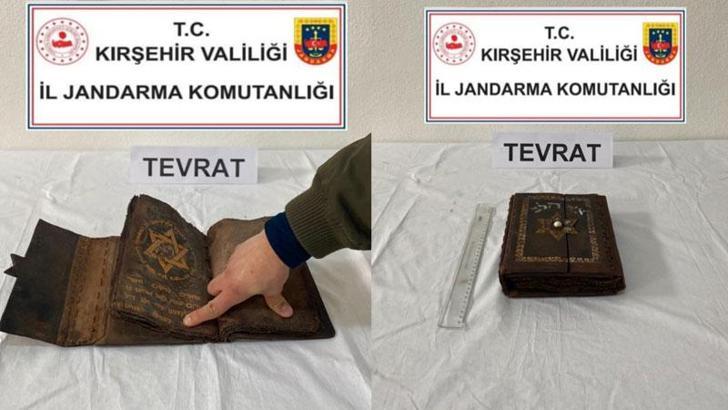 Kırşehir’de 700 yıllık el yazması Tevrat ele geçirildi