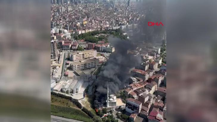 Kağıthane'de iş yeri yangını