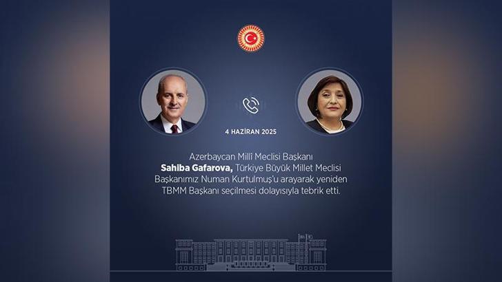 TBMM Başkanı Kurtulmuş, Azerbaycanlı mevkidaşı Gafarova ile görüştü