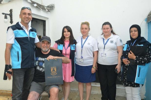 Bodrum'da yalnız yaşayan yaşlılara destek