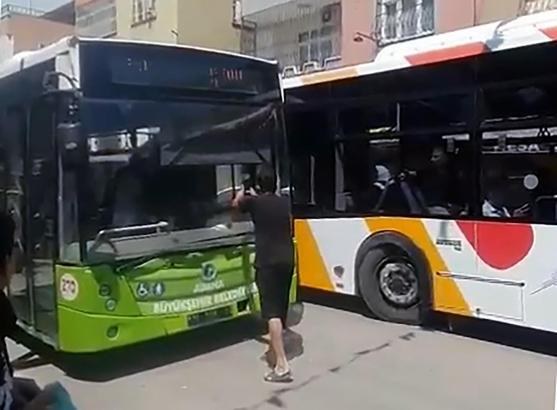 Hatalı sollama yaptı; yol vermeyen kadın belediye otobüsü şoförüne tehditler savurdu