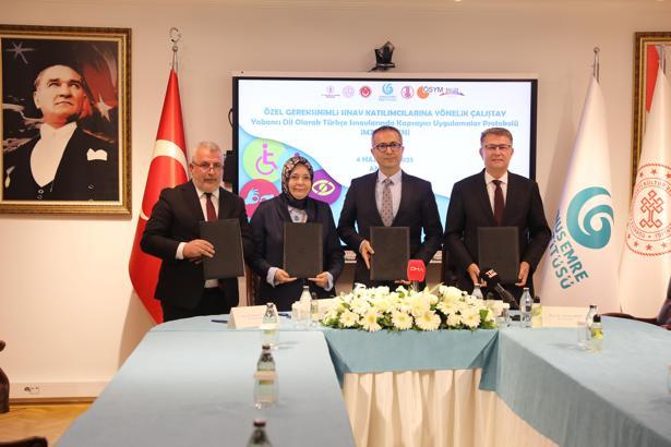 Yunus Emre Enstitüsü, ÖSYM, MEB ve TDK'den özel gereksinimli bireylere ilişkin iş birliği