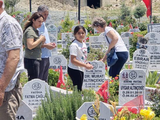 Hatay'da Deprem Şehitliği'nde dualar okundu