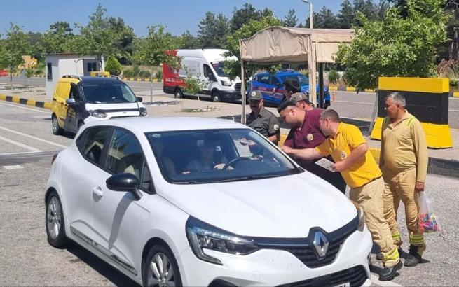 Muğla'da tatilcilere broşürlü yangın uyarısı