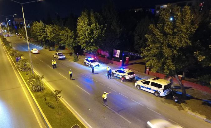 Çorlu’da trafik polislerinden gece denetimi