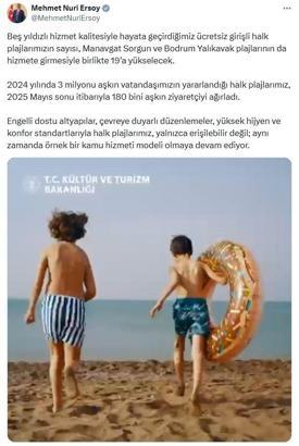 Ücretsiz halk plajı sayısı 19'a yükselecek