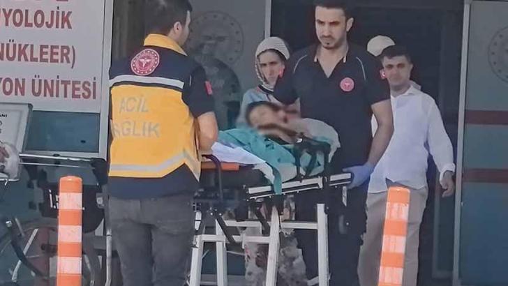 Kurban kesilen bahçede bıçağın üzerine düşen Çınar ağır yaralandı