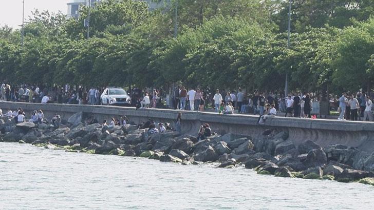Kurban Bayramı'nı İstanbul'da geçirenler sahillere akın etti