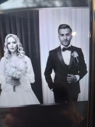 Düğüne giderken kazada ölen çift, toprağa verildi