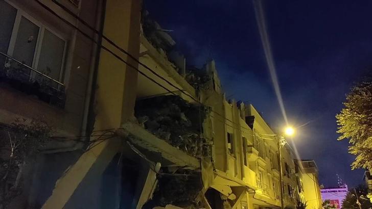 İstanbul - Avcılar'da 6 katlı binada kısmi çökme; çevresindeki binalar tahliye edildi -1