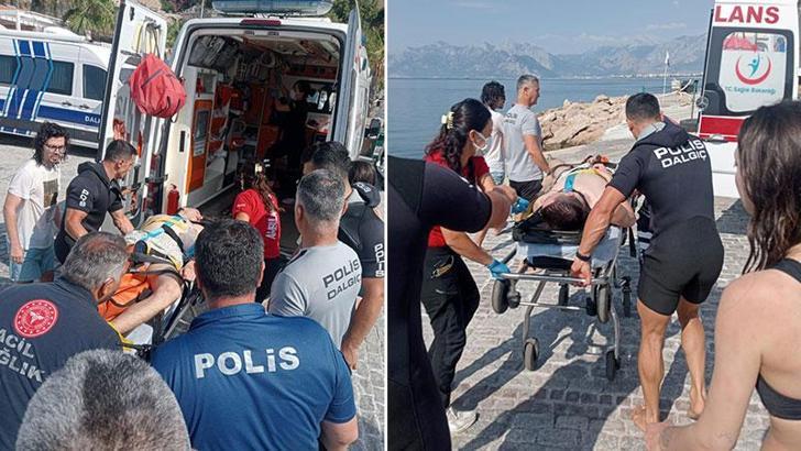 SUP board yaparken denizde fenalaşıp, boğulma tehlikesi geçirdi