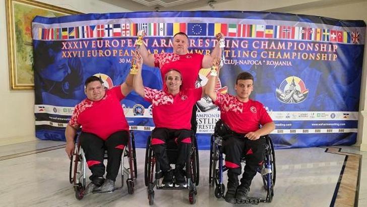 Bağcılar Belediyesi sporcuları, 2025 Avrupa Bilek Güreşi Şampiyonası’nda altın madalya kazandı