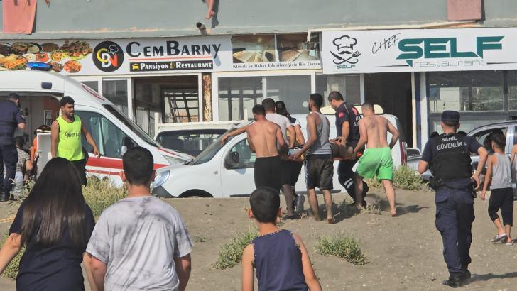 Hatay'da boğulma tehlikesi geçiren Suriyeli genç kurtarıldı