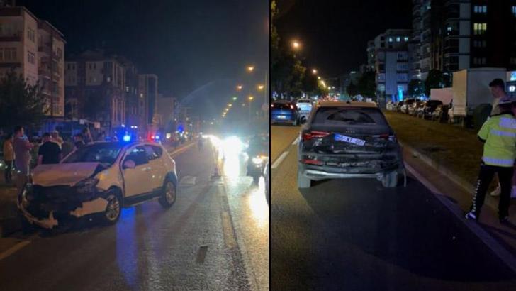 Samsun'da iki otomobil çarpıştı: 5 yaralı