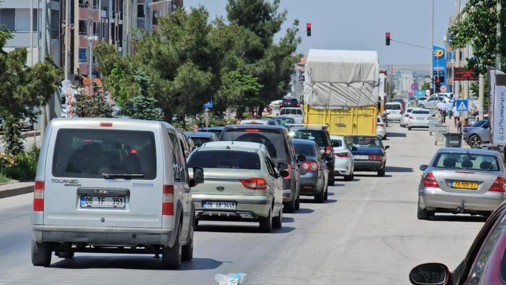 Konya'da tatil dönüşü yoğunluğu