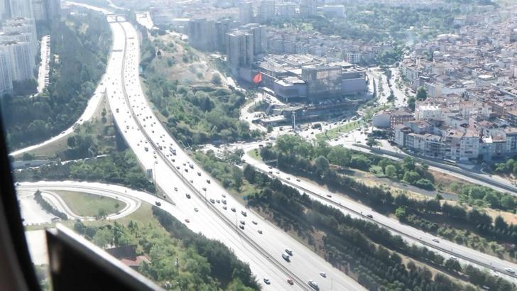 İstanbul- İstanbul'da bayram tatili dönüşünde helikopterli denetim