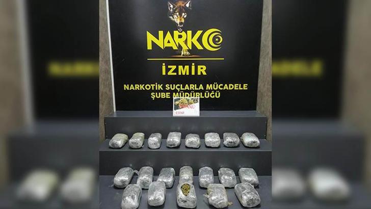 Durdurulan otomobilde 11 kilo 11 gram esrar ele geçirildi