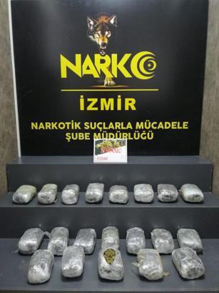 Durdurulan otomobilde 11 kilo 11 gram esrar ele geçirildi