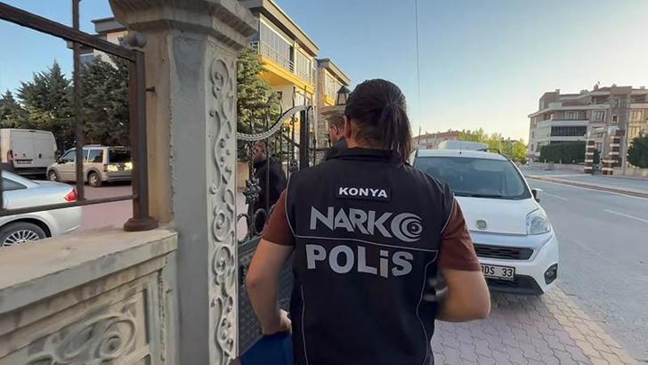 Konya'da narkotik operasyonu; 47 tutuklama