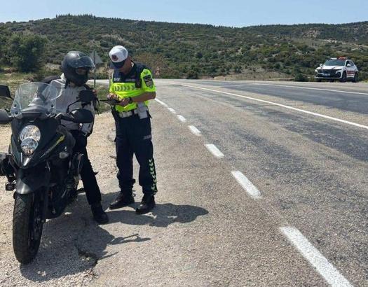 13 motosiklet trafikten men edildi