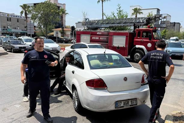 İtfaiye ile otomobil çarpıştı: 1 yaralı