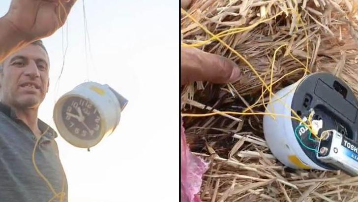 Buğday tarlasında, yangın çıkaran elektronik düzenek buldu