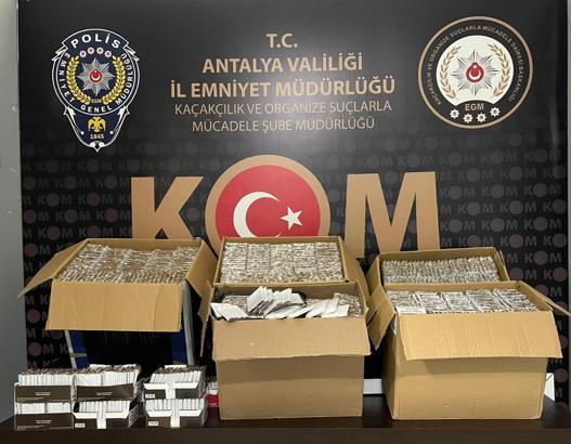Antalya emniyetinden kaçakçılık operasyonu