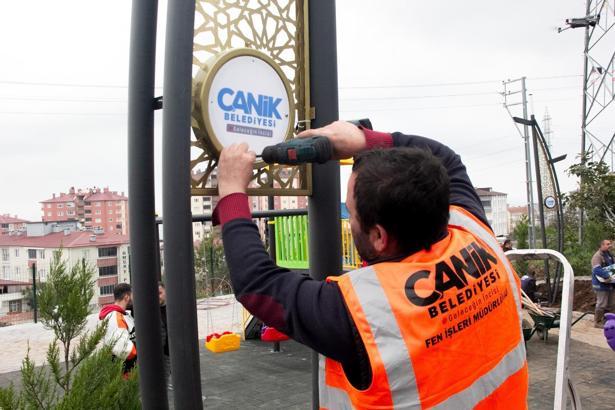 Canik'in cadde ve sokakları aydınlık hale geliyor