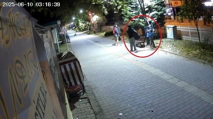 Aydınlatma direklerindeki LED ışıkları söküp, 300 bin TL'lik zarar verdi: o anlar kamerada