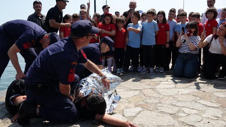 Trabzon’da boğulmalara karşı farkındalık tatbikatı