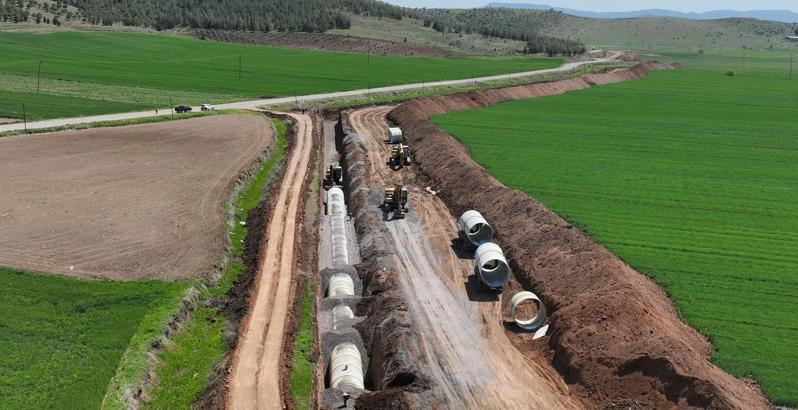 Gaziantep’te Kılavuzlu ile 87 bin 830 dekar tarım arazisi suya kavuşacak