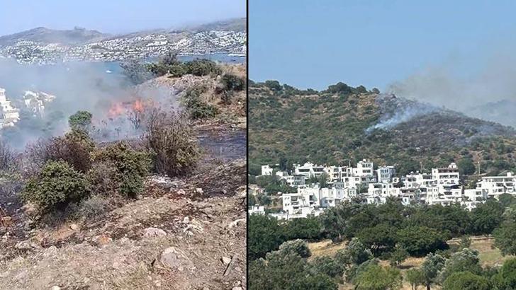 Bodrum'da çıkan maki yangını kontrol altında