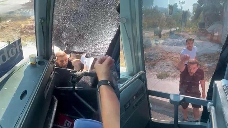 Turistleri taşıyan otobüsün camını kırıp, şoförünü yaralayan 5 şüpheli tutuklandı