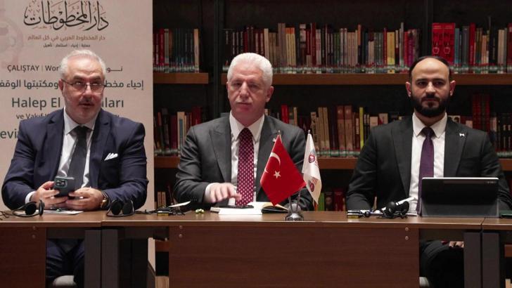 İstanbul-Vali Gül, Halep El Yazması ve Kütüphanesi'nin İhyası Çalıştayı'na katıldı