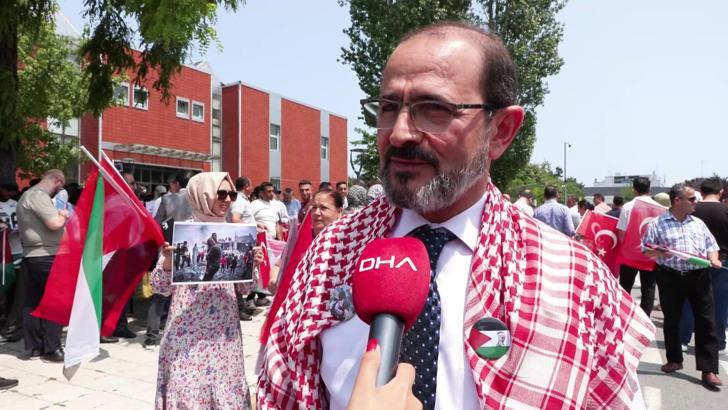 İstanbul- Yıldız Teknik Üniversitesi'nden Filistin'e destek yürüyüşü