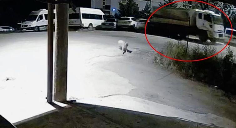 Park halindeyken hareket eden kamyon 5 araca çarptı