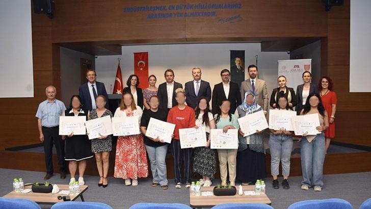 Kadın yükümlülere yönelik meslek edindirme programının sertifika töreni gerçekleştirildi